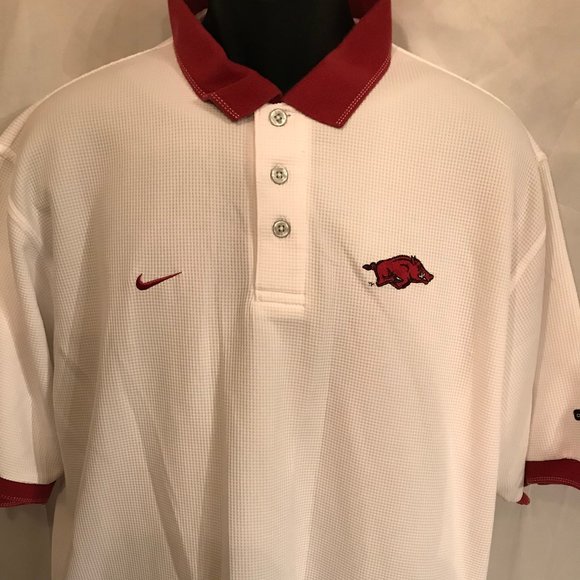 Nike Shirts | Nike University Of Arkansas Razorback Polo Shirt | Poshmark